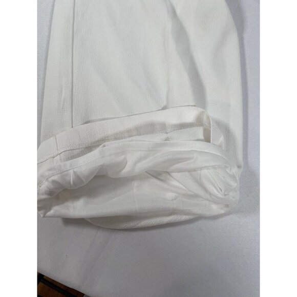 Nanette Lepore Women's Full Length Wide Leg Pants Called Cannoli Sz. 14 NWT Whit - Picture 11 of 12